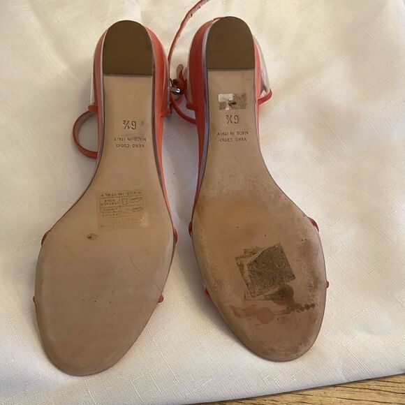 AQUATALIA CORAL SUEDE AND CLEAR WEDGE SANDALS. NEW. - Picture 5 of 6